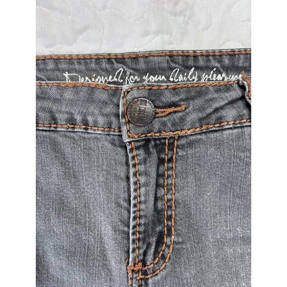 I Jeans by Buffalo Grey Wash Denim Distressed Skinny Jeans size 14 - Picture 5 of 7